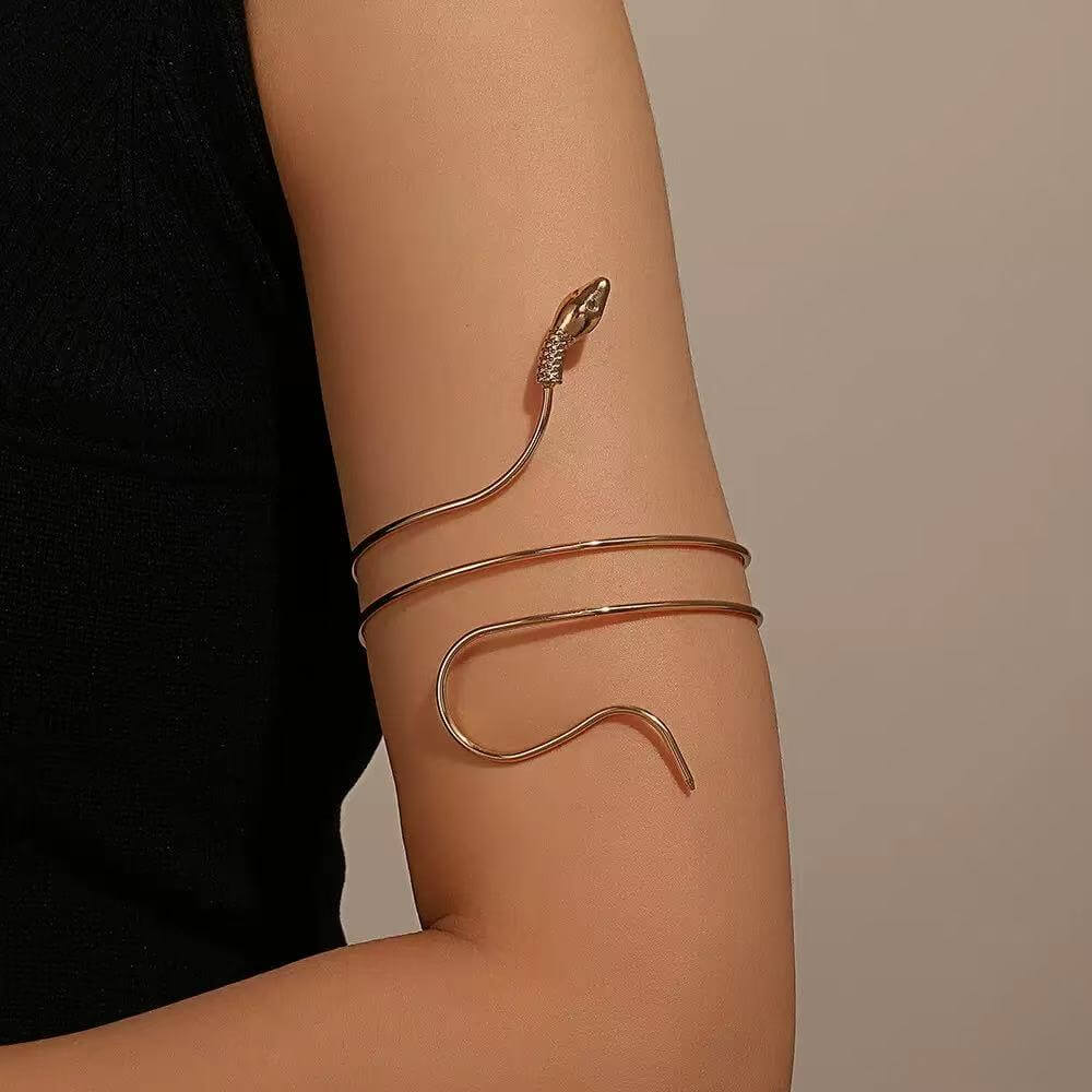 Gold snake upper arm cuff wholesale