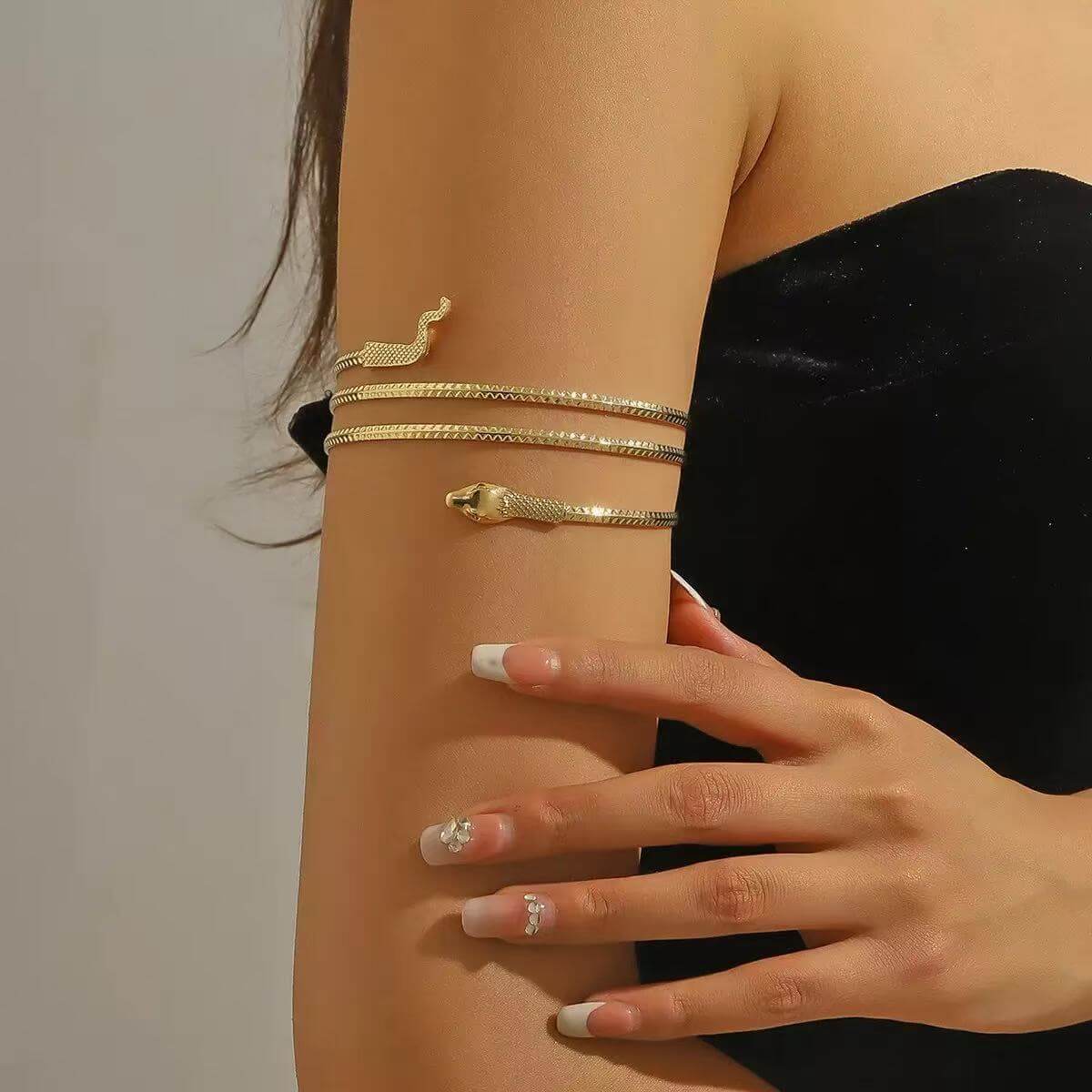 Gold snake wrap upper arm cuff wholesale