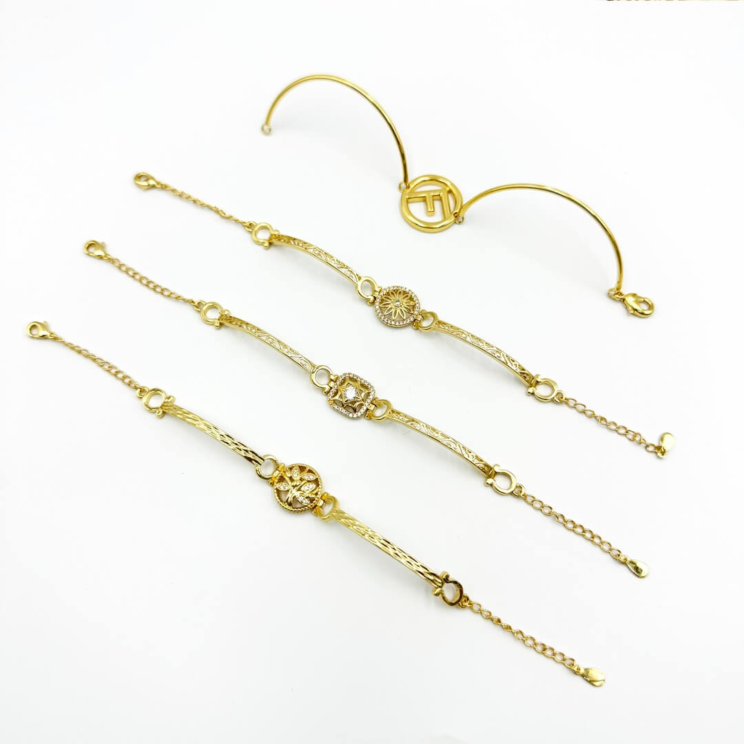 Gold vintage charm bracelets wholesale template image