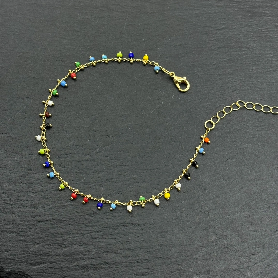 Multicolor bead charm bracelet wholesale