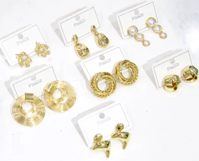 Leopard print drop earrings assortment for wholesale jewelry buyers