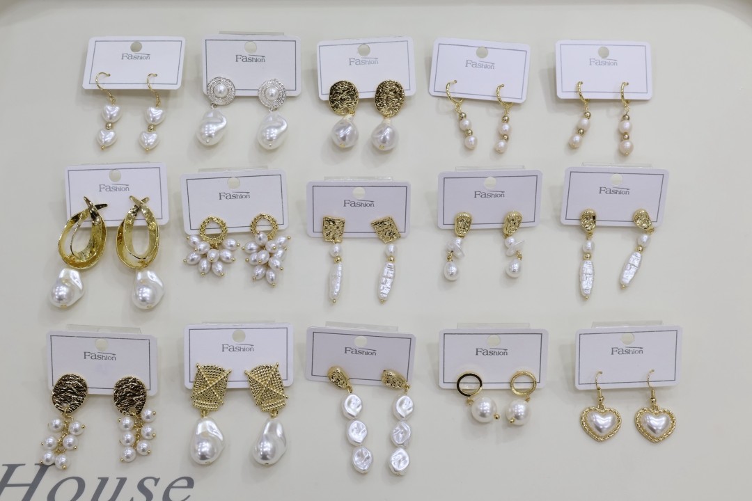 Boucles perles en gros