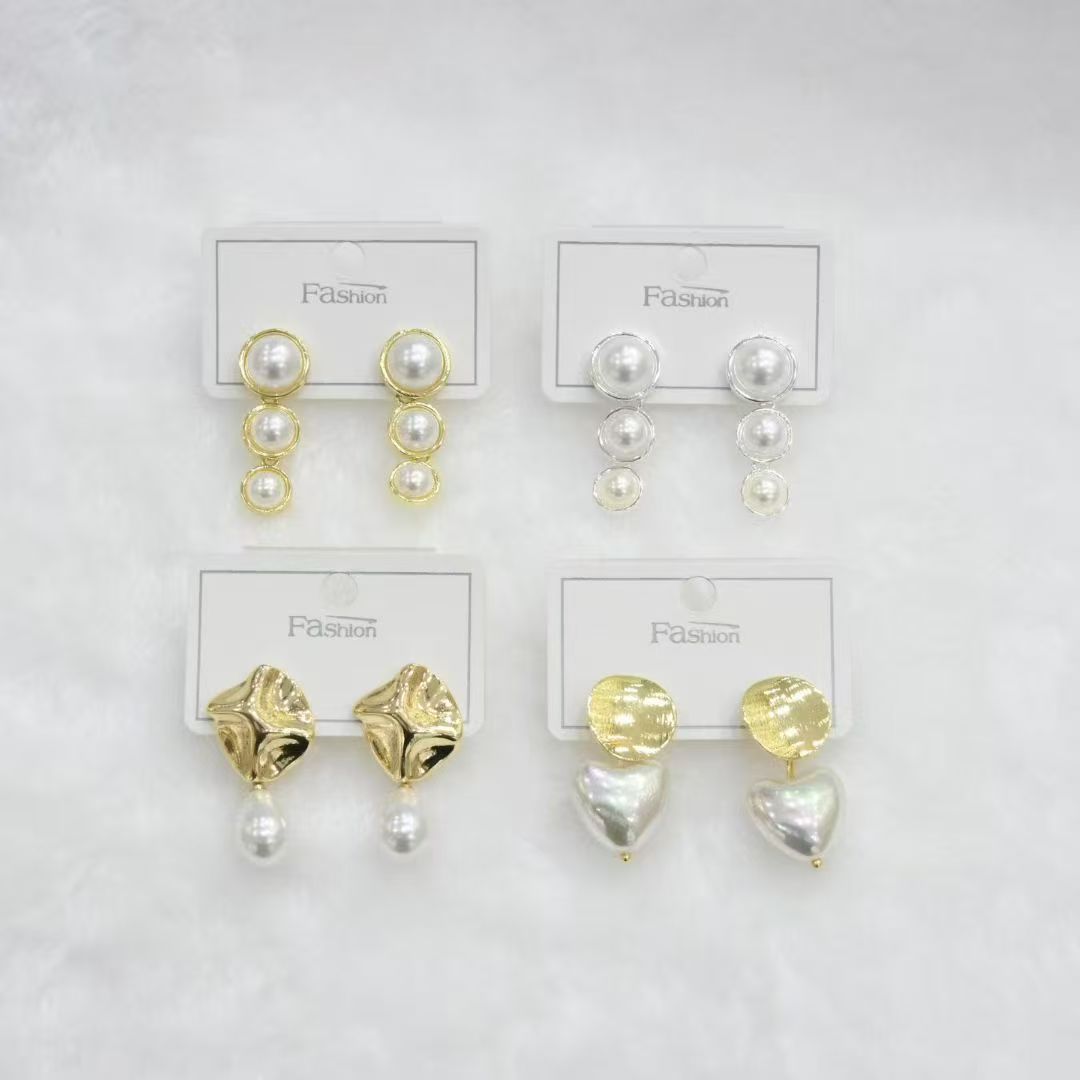 Pearl Drop Earrings Assortment wholesale product image