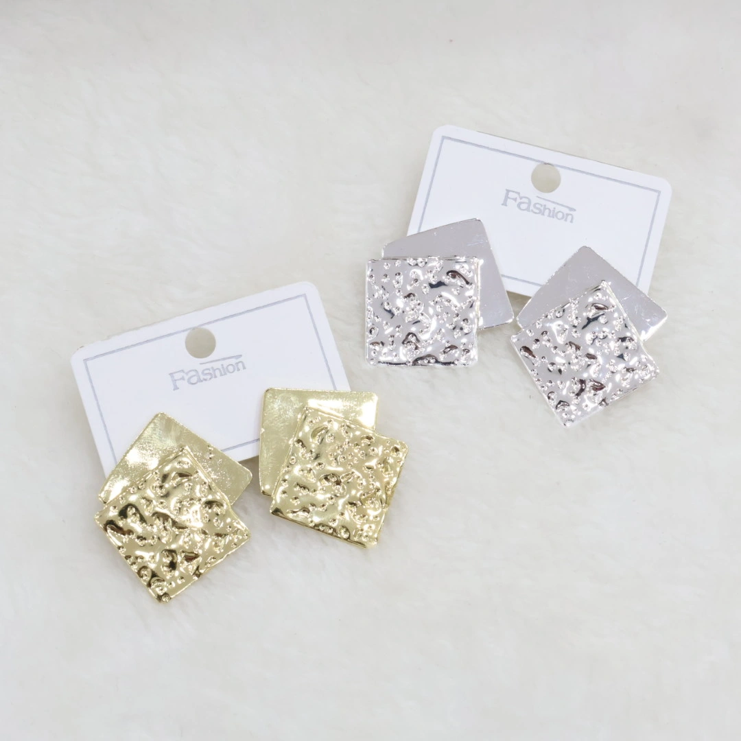 Textured Square Stud Earrings wholesale product image